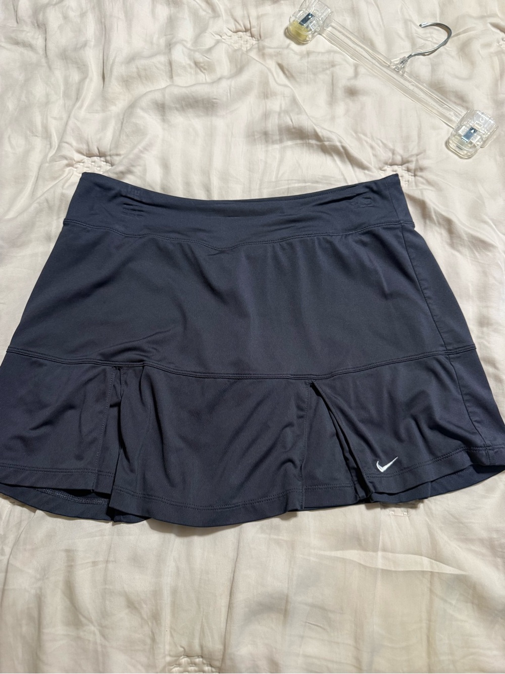 Nike Navy Blue Tennis Skort with Subtle Texture